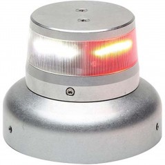 01-0772010-32 ORION 360 Red/White Split LED Beacon 28 VDC, 3.75" Model OR36S2W
