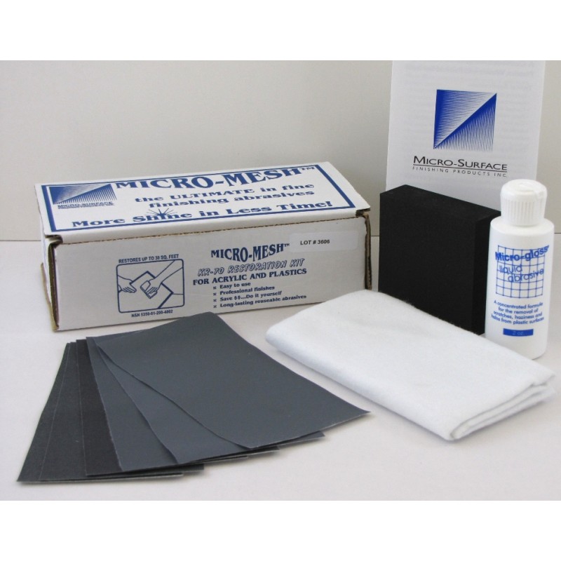 MICRO-MESH® KR-70 ACRYLIC/PLASTIC RESTORAL KIT